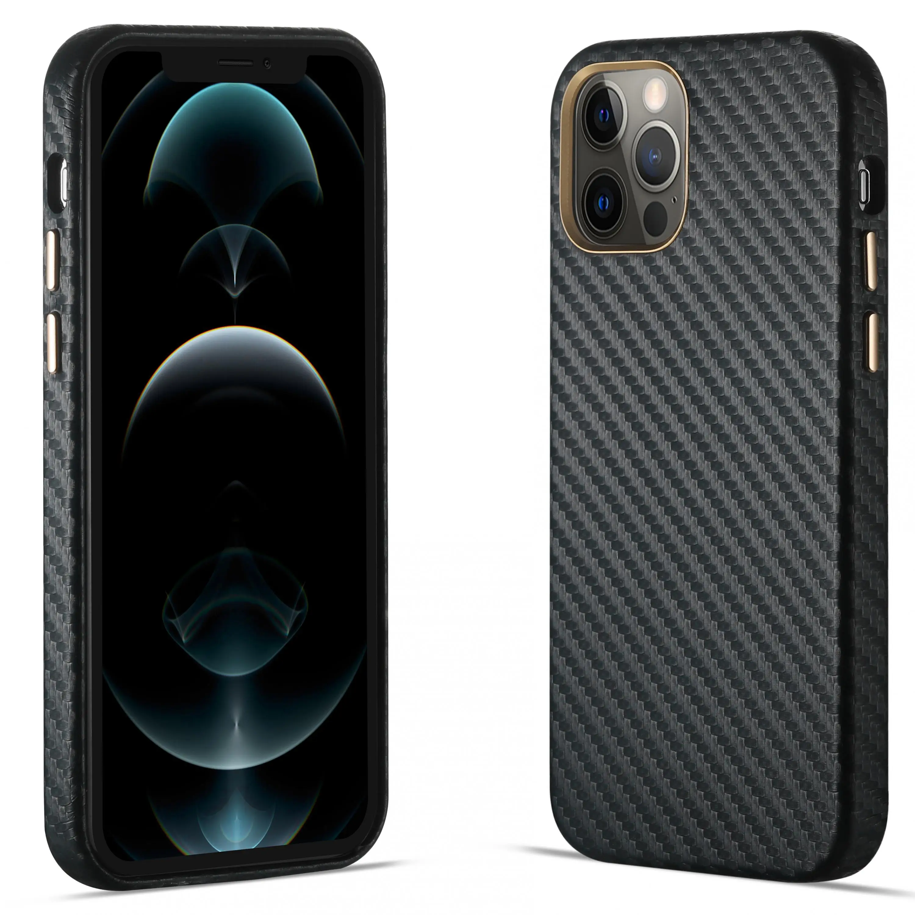 

R-just полуоблегающий чехол из углеродного волокна для Iphone 12 11 Pro Xs Max, Ультратонкий чистый чехол для Iphone X Se 7 8 Plus 2020, чехол