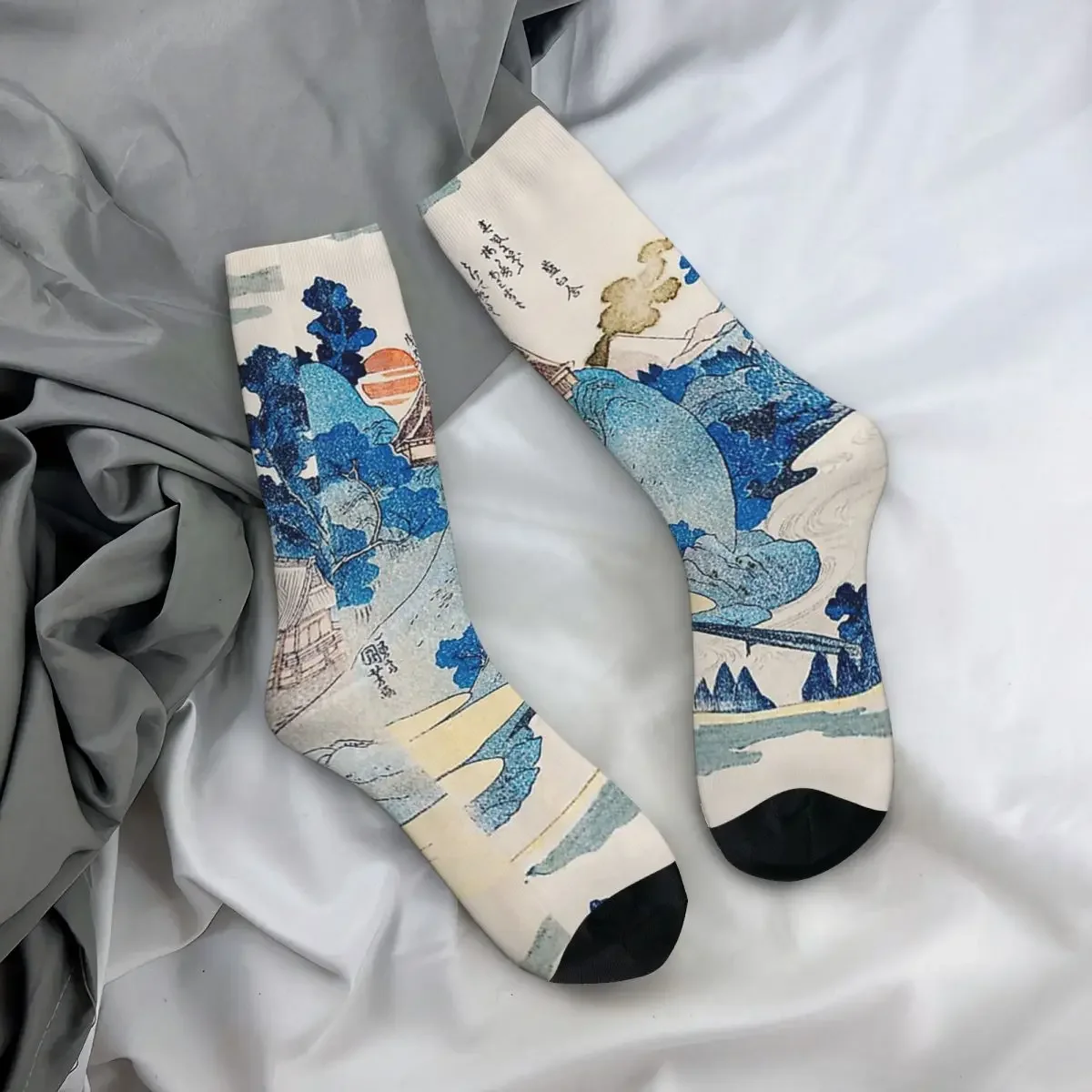 Fuji No Yukei от Utagawa Kuniyoshi носки Harajuku высококачественные чулки всесезонные длинные для