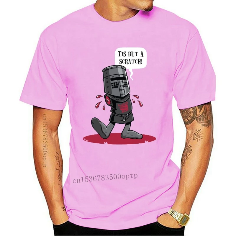 

Tis But A Scratch The Black Knight Monty Python And The Holy Grail Black T-Shirt Harajuku Tops Fashion Classic Tee Shirt