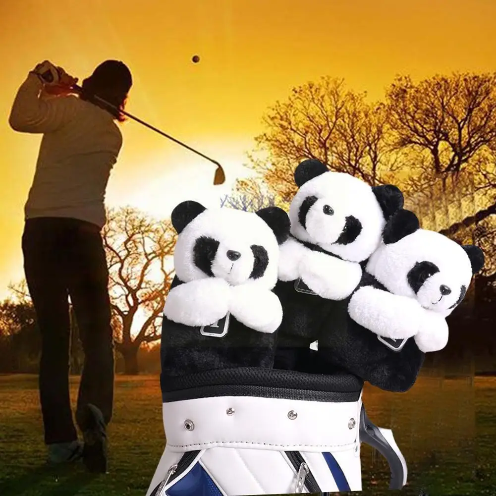 

Golf Iron Cover Club Cover Fleece Cute Panda Accessory Training Club Equipment Golf Sport Golf Protective Cover An W0x0