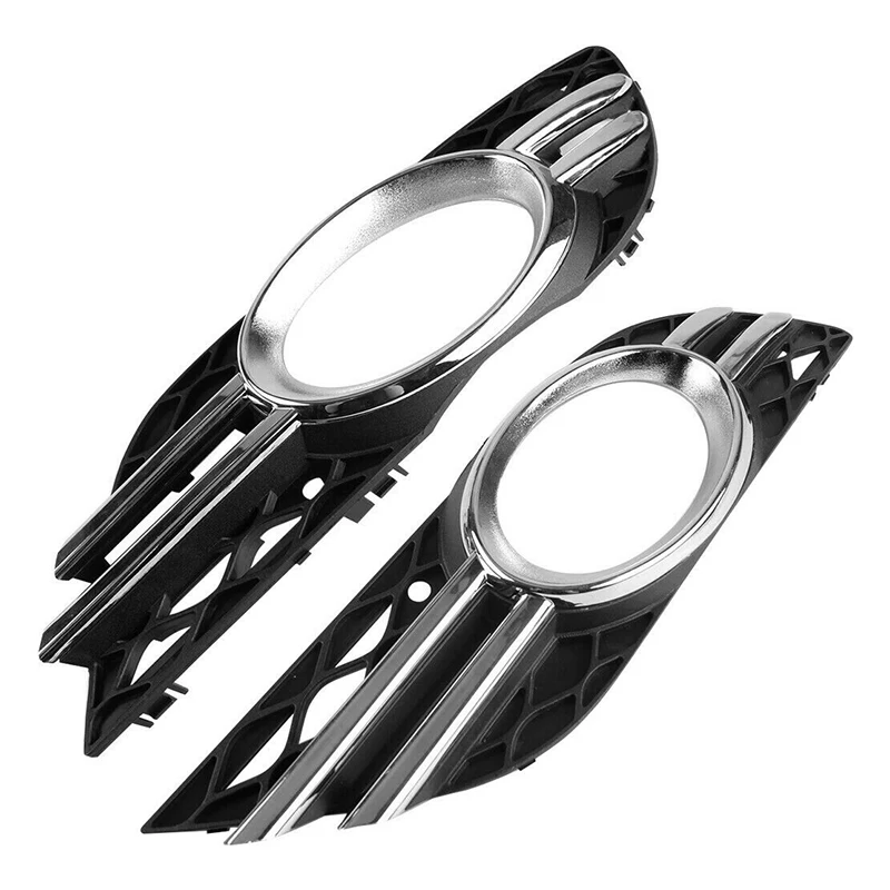 

Car Front Fog Light Grill Chrome Trim Cover Set for Mercedes-Benz E-Class W211 07-09 A2118851174
