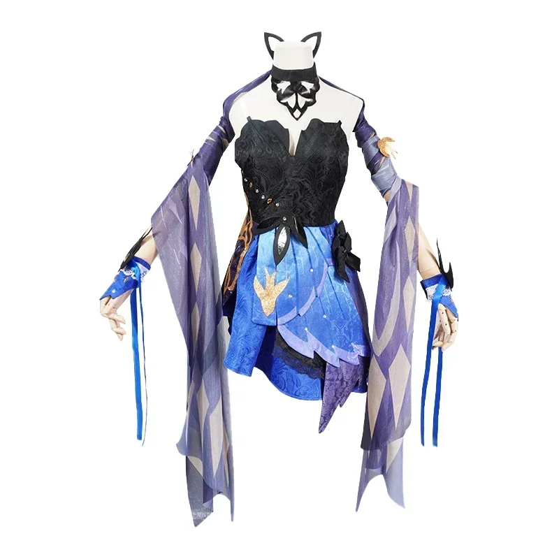 Костюм для косплея Genshin Impact Keqing парик униформы из аниме в китайском стиле костюмы