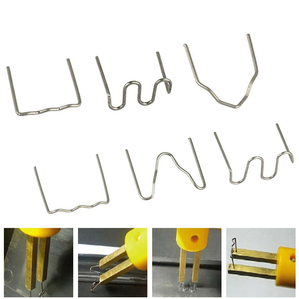 

Welding Nail Hot Stapler Welding Machine 0.8/0.6mm Car Bumper Repair Kit Stainless Steel Standard Pre Cut Wave/S/V/M