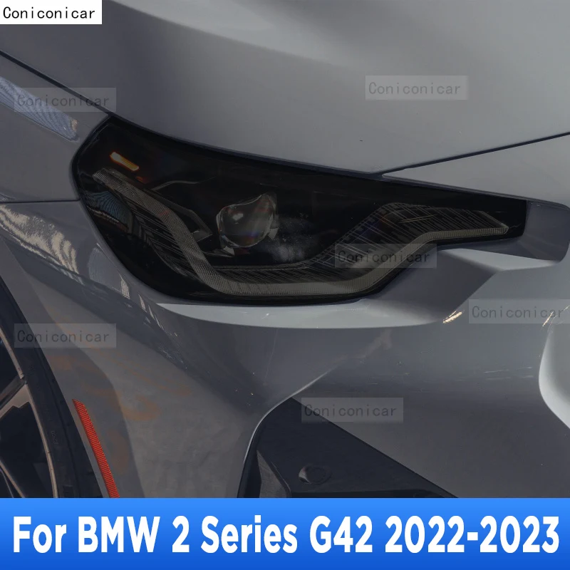 

Оттенок автомобильной фары, защитная пленка против царапин, Самовосстанавливающиеся наклейки из ТПУ для BMW 2 серии Coupe G42 2022 M240i, аксессуары