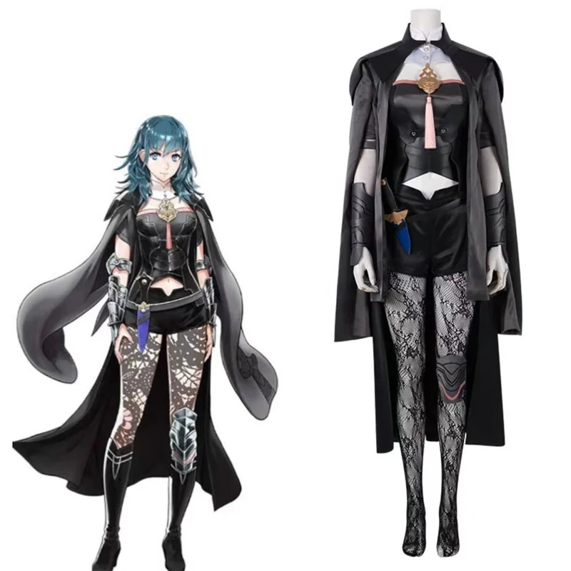 

Fire Emblem Three Houses Byleth Beres Cosplay Costume Sexy Black Suit For Women Halloween Carnival Party Outfit