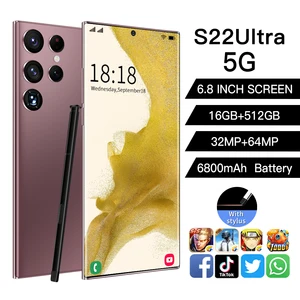 2022 s22ultra smartphone globaleversion 6 8zoll 6800mah celulares smartphone 16512gb handys entsperrt cell phones 5g telefone free global shipping