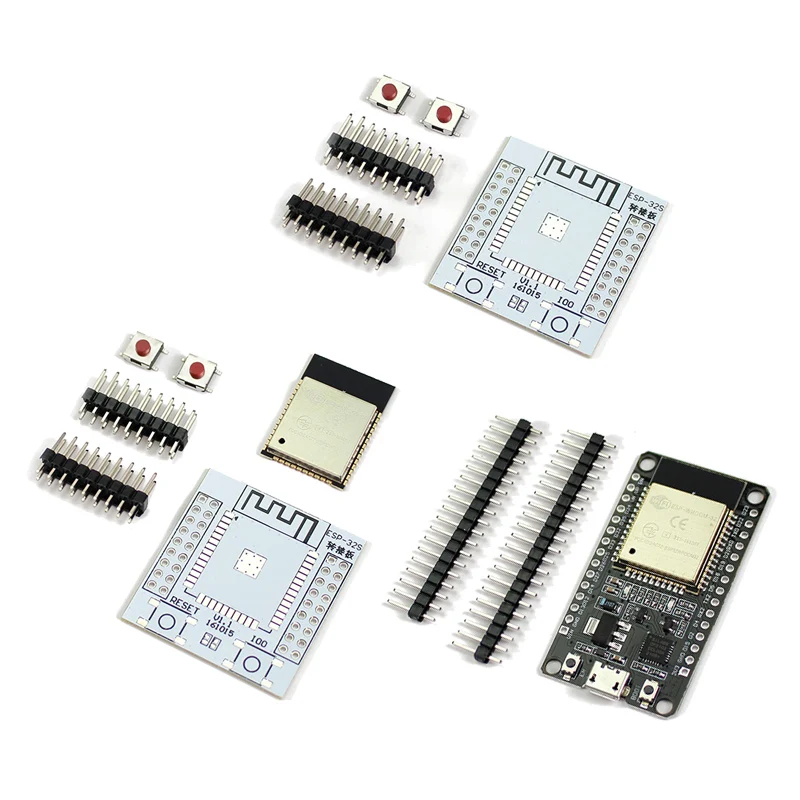 Детская плата для разработки, Wi-Fi + Bluetooth, 2 в 1, ESP32, не требующая сварки, CP2102, ESP32, модуль, Φ + соответствующая плата адаптера