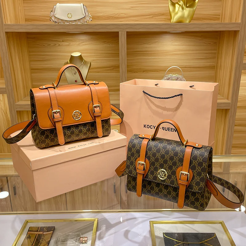 

KUROYABU модные роскошные дизайнерские сумки темпераментные изысканные женские Наплечные сумки высокого качества с классическим принтом сумки через плечо