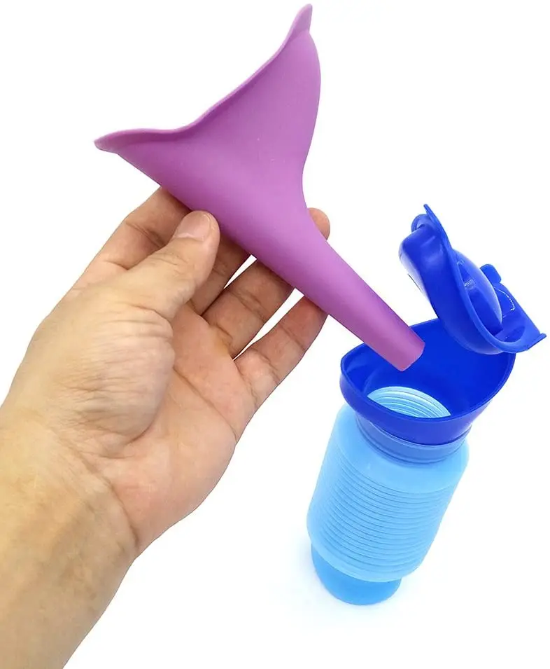 

750ML Outdoor Portable Urine Bag Women's Men's Children's Mini Toilet Travel Mountain Bike Emergency Women's Telescopic Urina