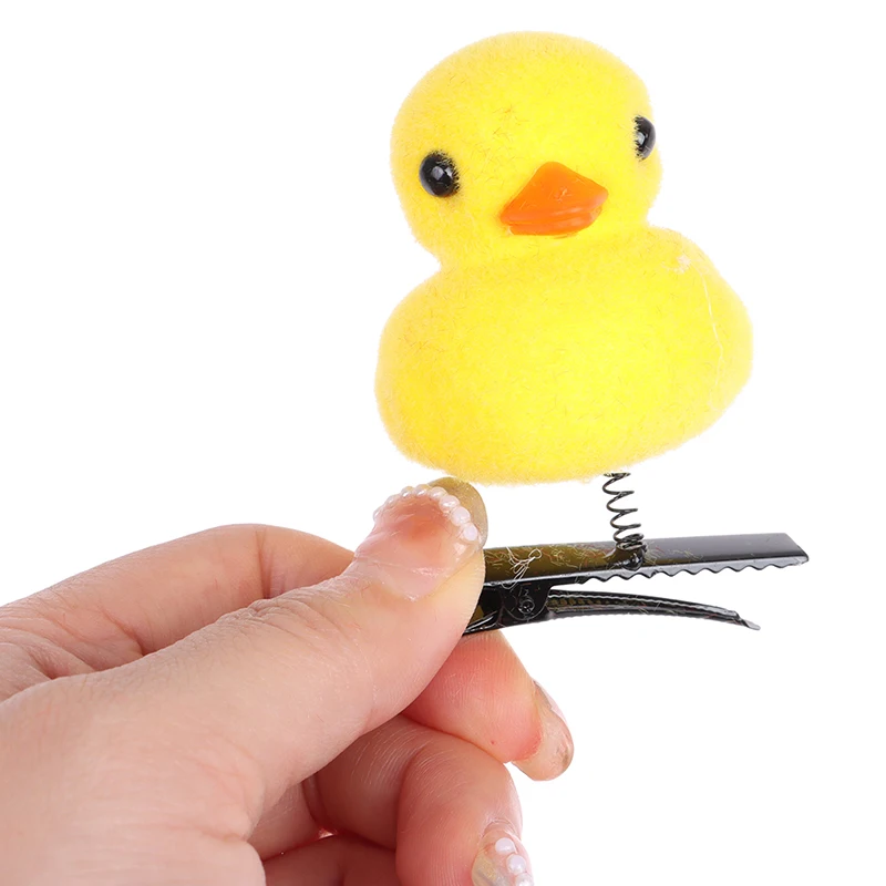 5PCS/Lot Headwear baby Girl Cute Chicken Duck Dog Hair Clip Cute Hairpin Chick Barrette Funny Hairclip images - 6