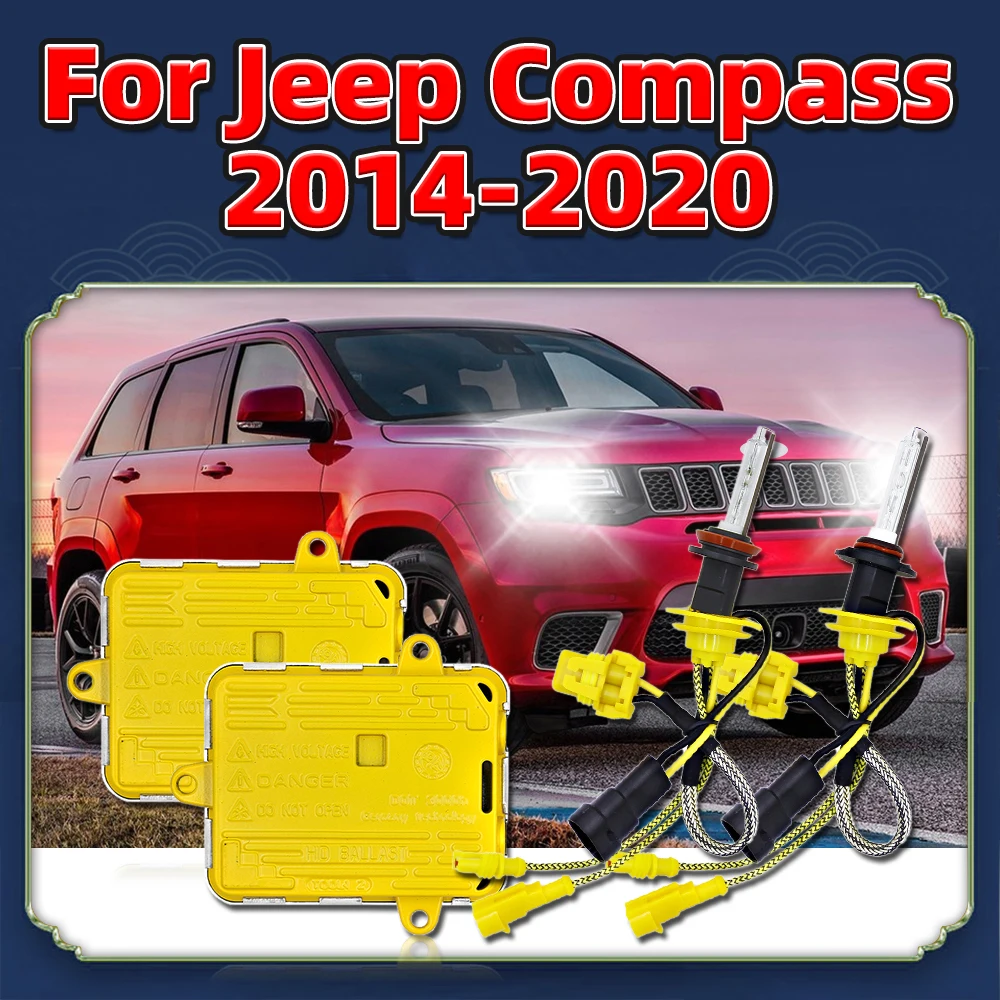

Комплект автомобильных фар AC 12 В 55 Вт яркий балласт зажигания HID ксеноновые лампы 6000K для Jeep Compass 2014 2015 2016 2017 2018 2019 2020