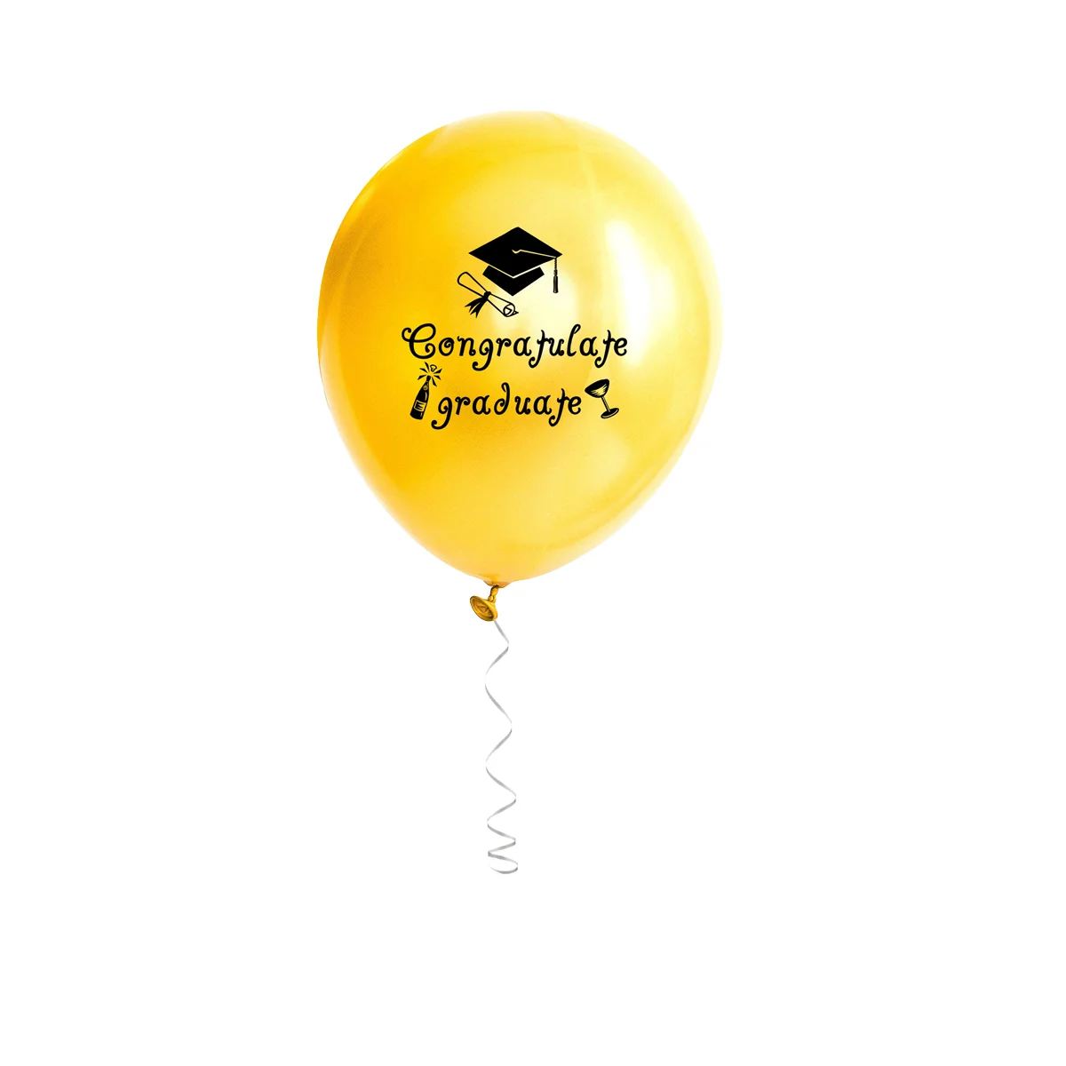

20 Pcs 12 Inch Party Balloons Congratulate Graduate Letter Ballons Inflatable Balloons for Garland Decor (Gold)