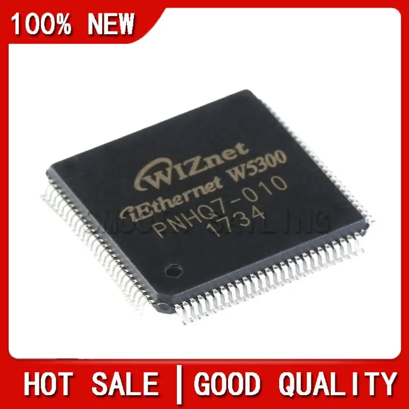 

10PCS/LOT W5300 LQFP-100 embedded Ethernet controller chip New Original 5300