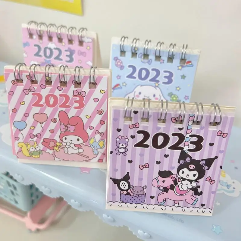 

Kawaii Kuromi 2023 Mini Desk Paper Calendar Cinnamoroll My Melody Anime Sanrioed Cute New Year Calendars Office Home Decor Gifts