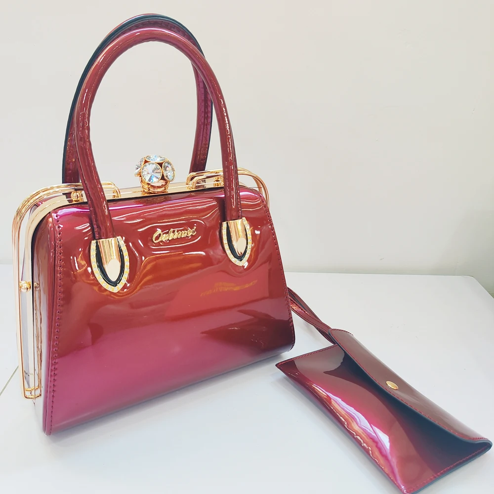 Модные женские сумки на плечо из лакированной кожи винтажные Женские