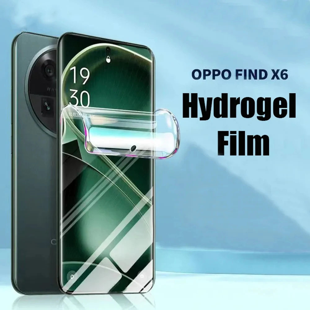 

Full Cover Hydrogel Film For Oppo Find X5 X3 X2 Lite F23 F21 F21s F19s F19 F17 F15 F9 Pro Plus F5 Lite Youth Screen Protector