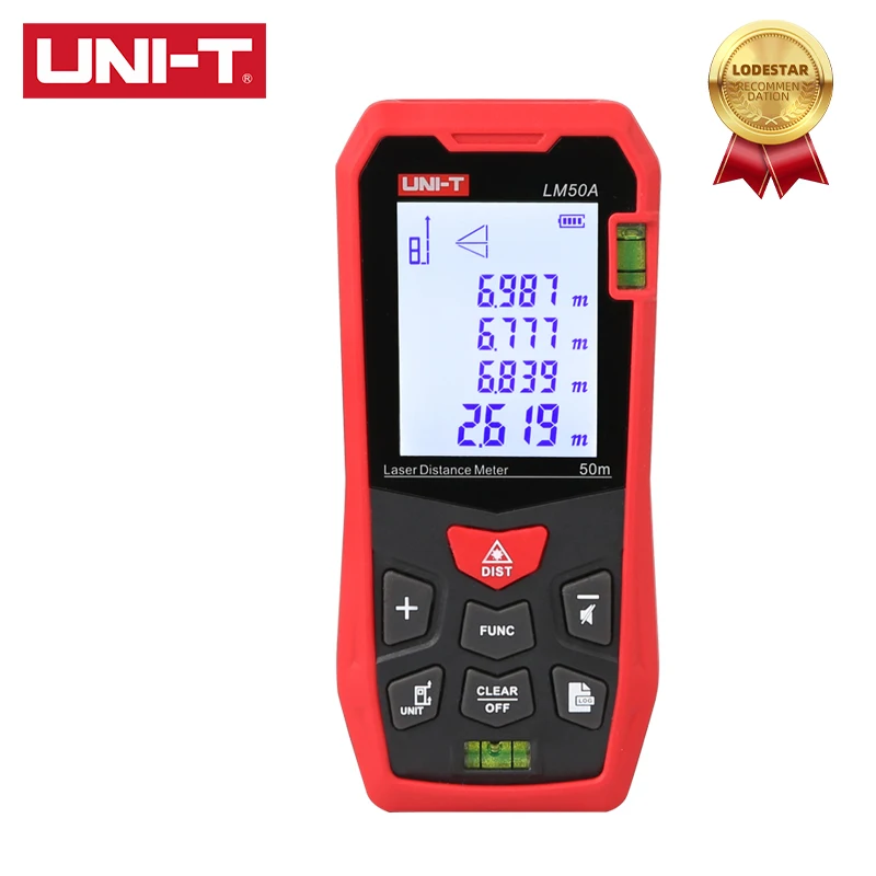 

Мини лазерный дальномер UNI-T LM50A/70A/100A/120A, ручной Инфракрасный измерительный инструмент для помещений, электронная линейка
