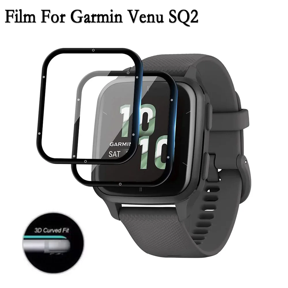 

1/3pcs 3D Protective Film For Garmin Venu SQ2 Watch Soft Clear Composite Protective Film Full Screen Protector Not Glass
