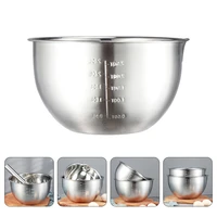 kitchen egg mixing bowl stainless steel salad bowl food bowl with scale