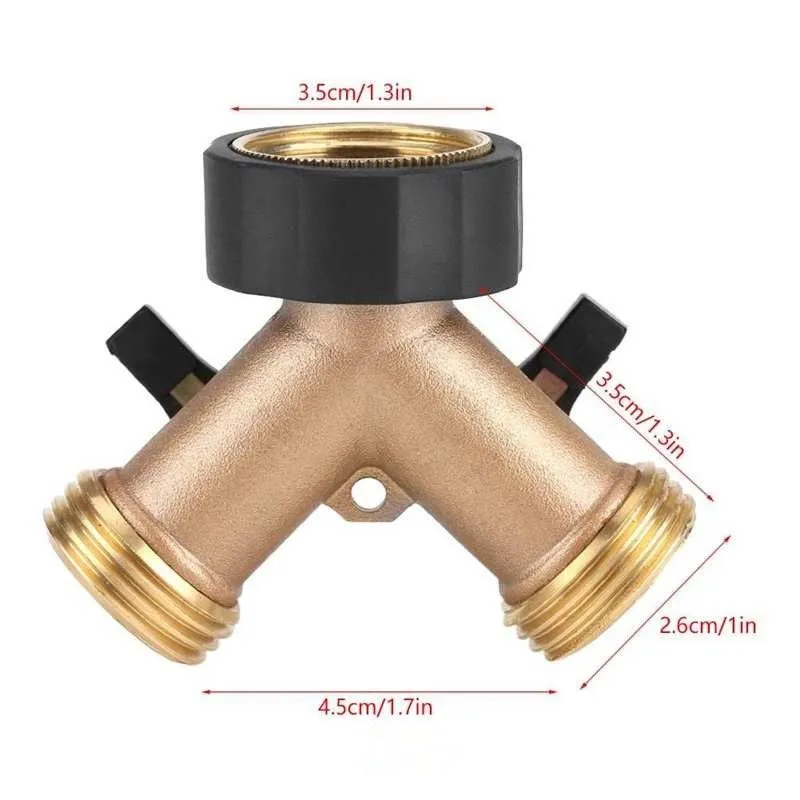 

Лидер продаж, шланг для сада с двойными проходами из латуни диагональю 3/4 дюйма