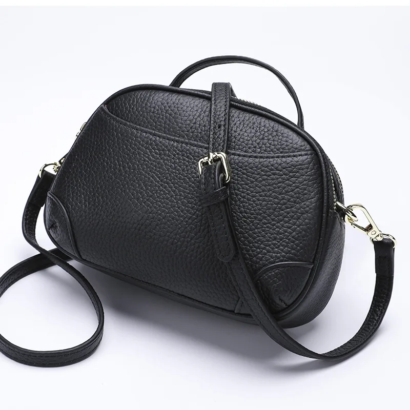 

High-quality Leather Portable Messenger Bag All-match Simple Small Square Bag Fashion All-match Portable Soft Leather Handbag