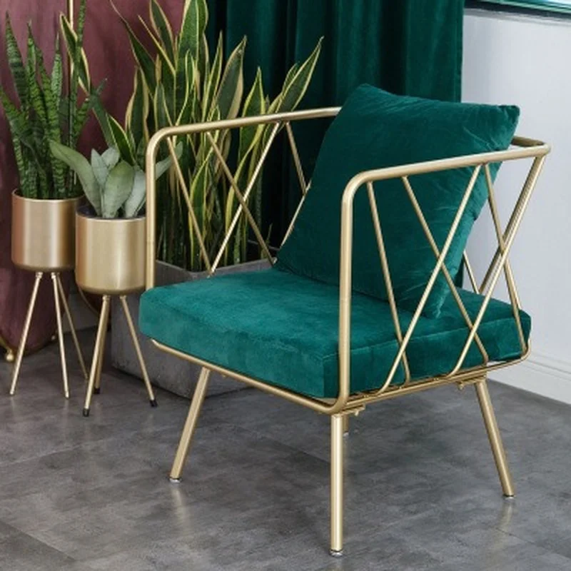 

GY Sofa Chair Single Light Luxury and Simplicity Nordic Lazy Leisure Fabric Small Sofa Balcony Leisure Chair