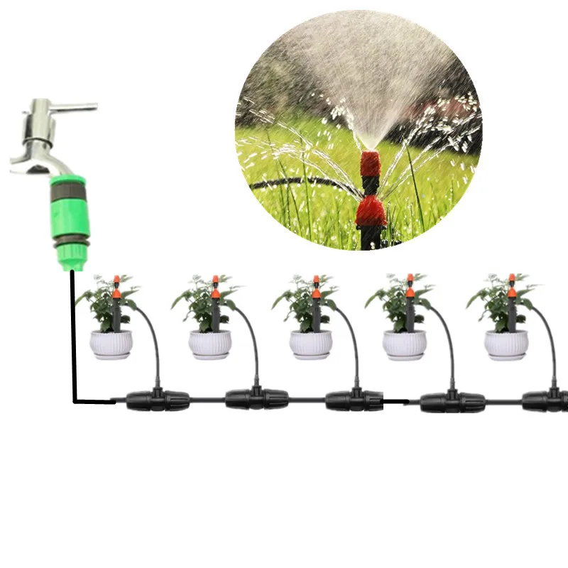 

Микротрубка для полива растений, комплект для самостоятельного полива сада с регулируемыми насадками, микро капельная система охлаждения, ...