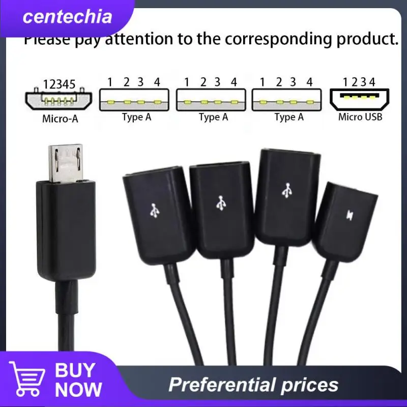 

Micro-usb Adapter Micro Usb To 2 Otg Adapter Phone Charger Multifunction For Android Phone Tablet Pc Hub Adapter Cable Portable