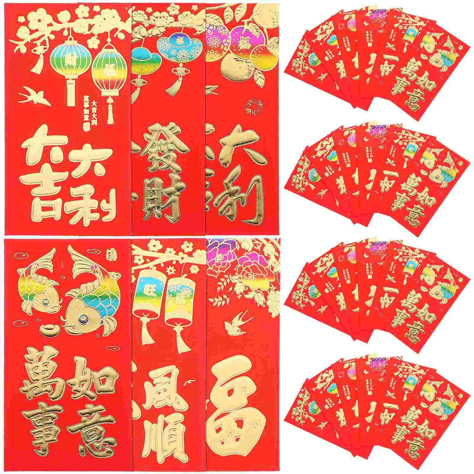 

Карманный Кошелек, 30 шт., длинный красный конверт, сумка, новогодний подарок, изящный кошелек в китайском стиле, традиционный Гонконг-Бао