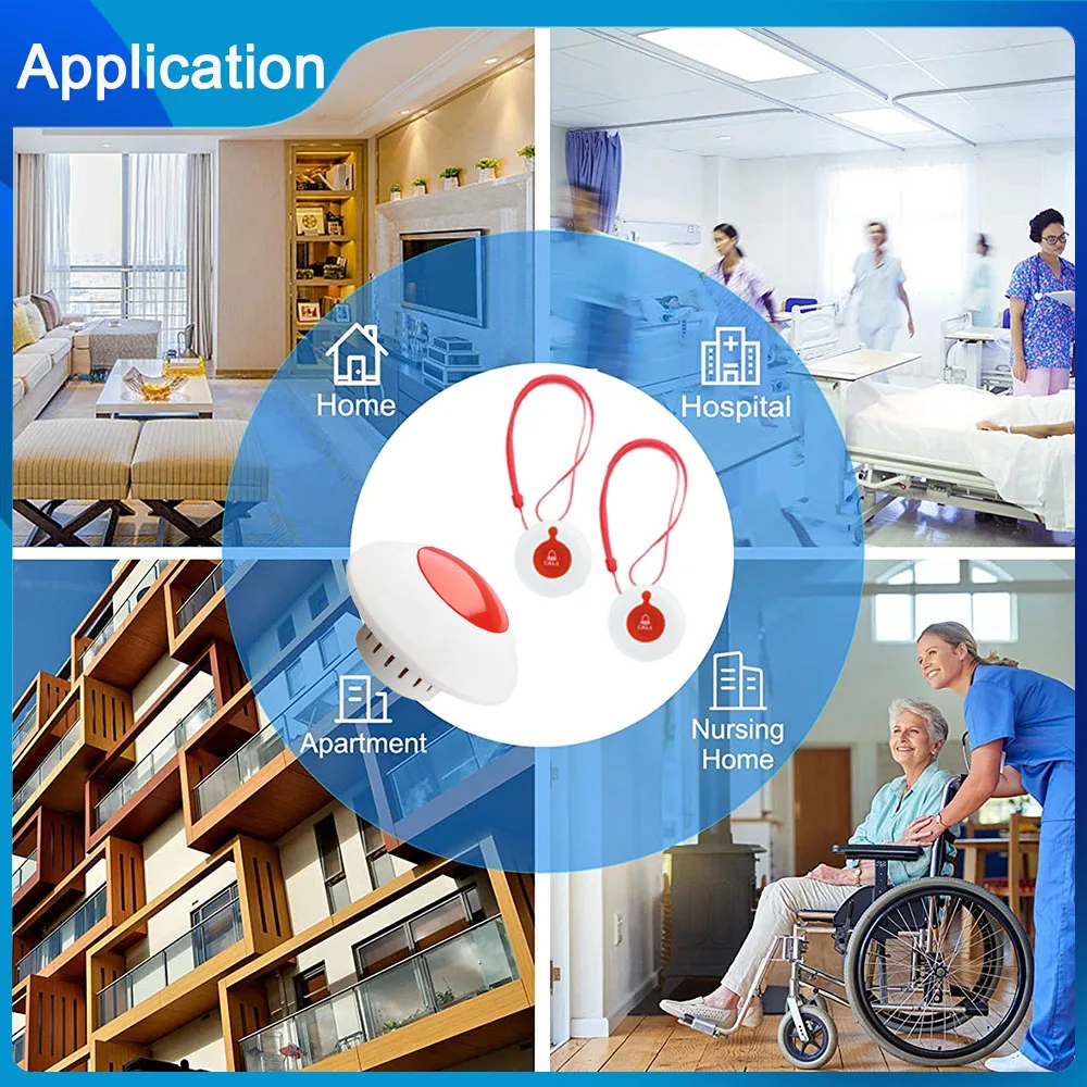 Беспроводной пейджер для сиделки система вызова медсестры больничный световой