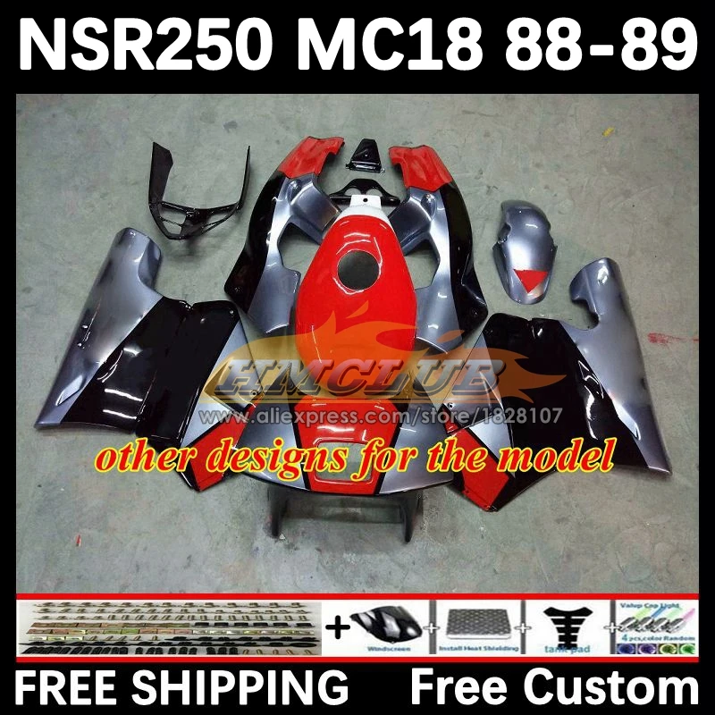 Фото Кузов для HONDA NSR 250 R MC18 PGM2 NSR 250R NS250 NSR250R 88 89 93No.23 MC16 NSR250 R красный белый RR NSR250RR 1988 1989 Обтекатель №2