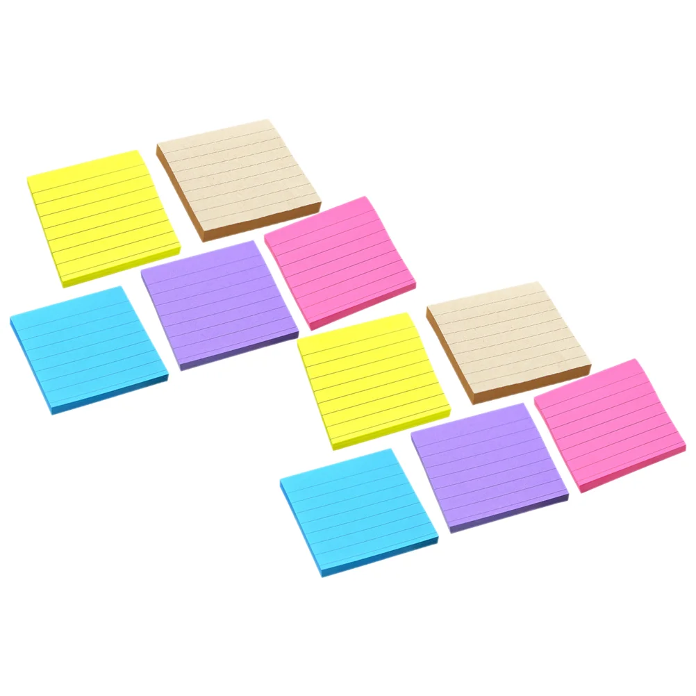 

10 книжных наклеек для офисных записей, компактные блокноты для записей, школьные принадлежности, простой дизайн, портативный квадратный блокнот для скрапбукинга