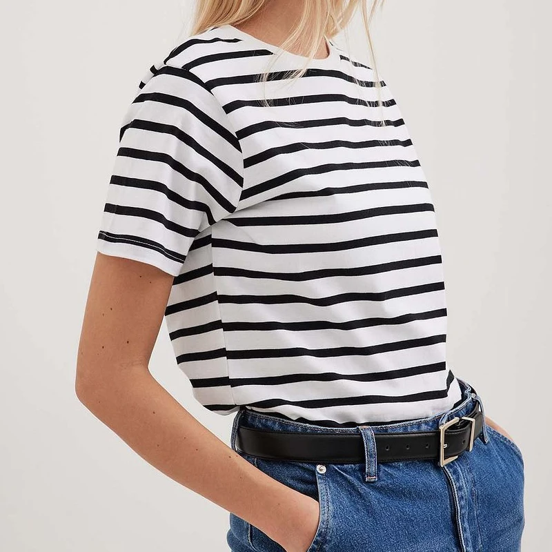 Женские летние хлопковые повседневные футболки с круглым вырезом и коротким