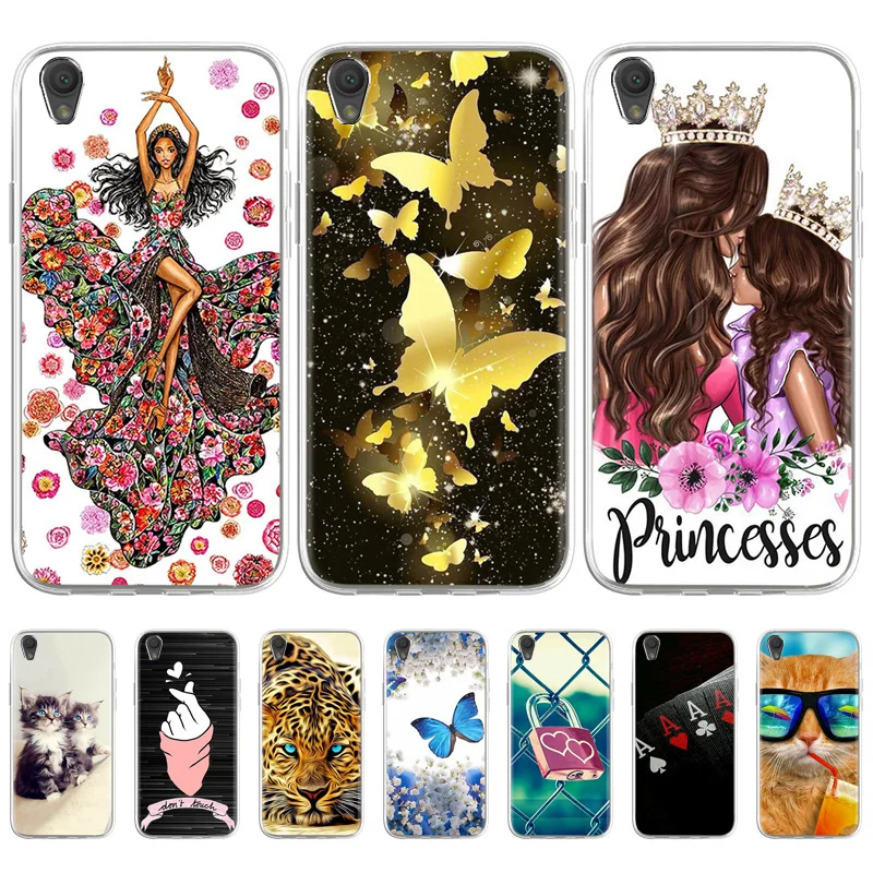 

Phone Case For Sony M4 L4 L1 E5 C6 Case Soft TPU Silicon Back Cover Shockproof Funda Sony C6 E5 Coque Bumper Princess Girl Shell