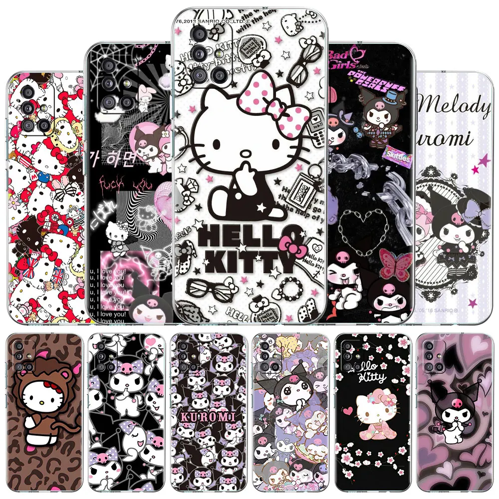 

Kittys and Kuromis Case For Samsung Galaxy A12 A32 A52 4G 5G A02s A72 A21s A31 A41 A51 A71 A20s A20e Soft Fundas Cover