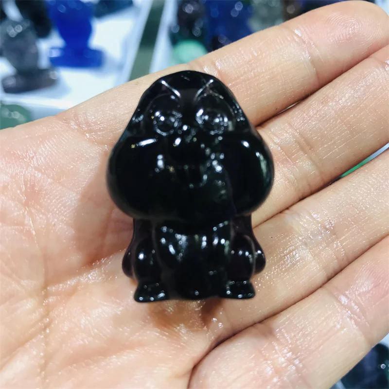 

Статуя кролика из натурального флюорита, резьба из натурального камня животного, ручная работа, подарок для украшения дома