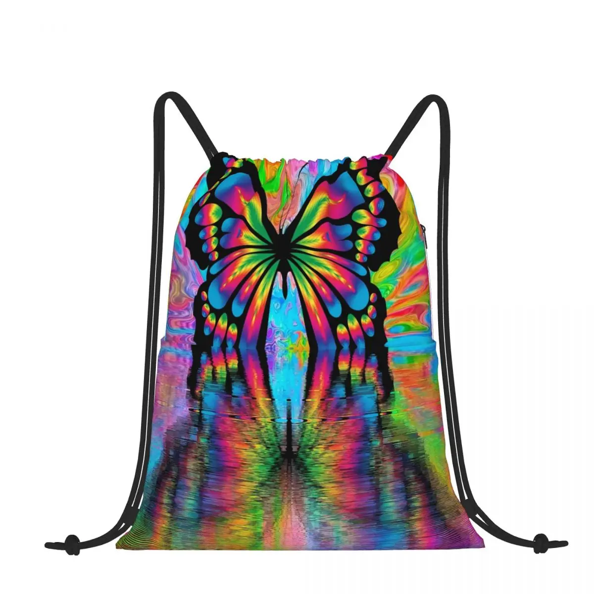 

Психоделический рюкзак с бабочкой пришельцев и бабочкой, карманная сумка для покупок, уличная Сумка для кемпинга, сумка для хранения для ма...