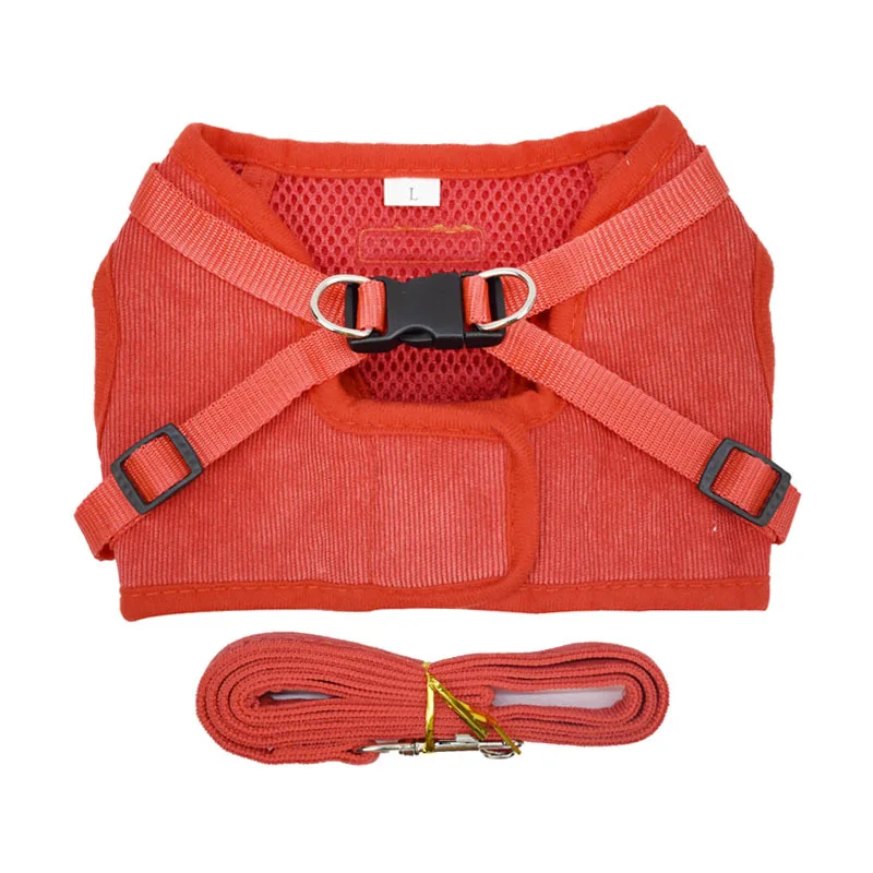 

Pet Supplies Dog Leash Corduroy Chest Harness Small and Medium-sized Dogs Going Out Walking Dog