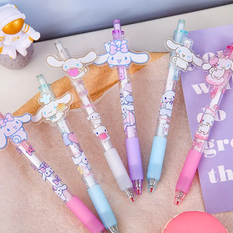 

48 шт. Sanrio гелевая ручка Cinnamoroll Kuromi 0,5 мм черная нейтральная ручка Милая школьная Канцелярия для студентов аксессуары в подарок