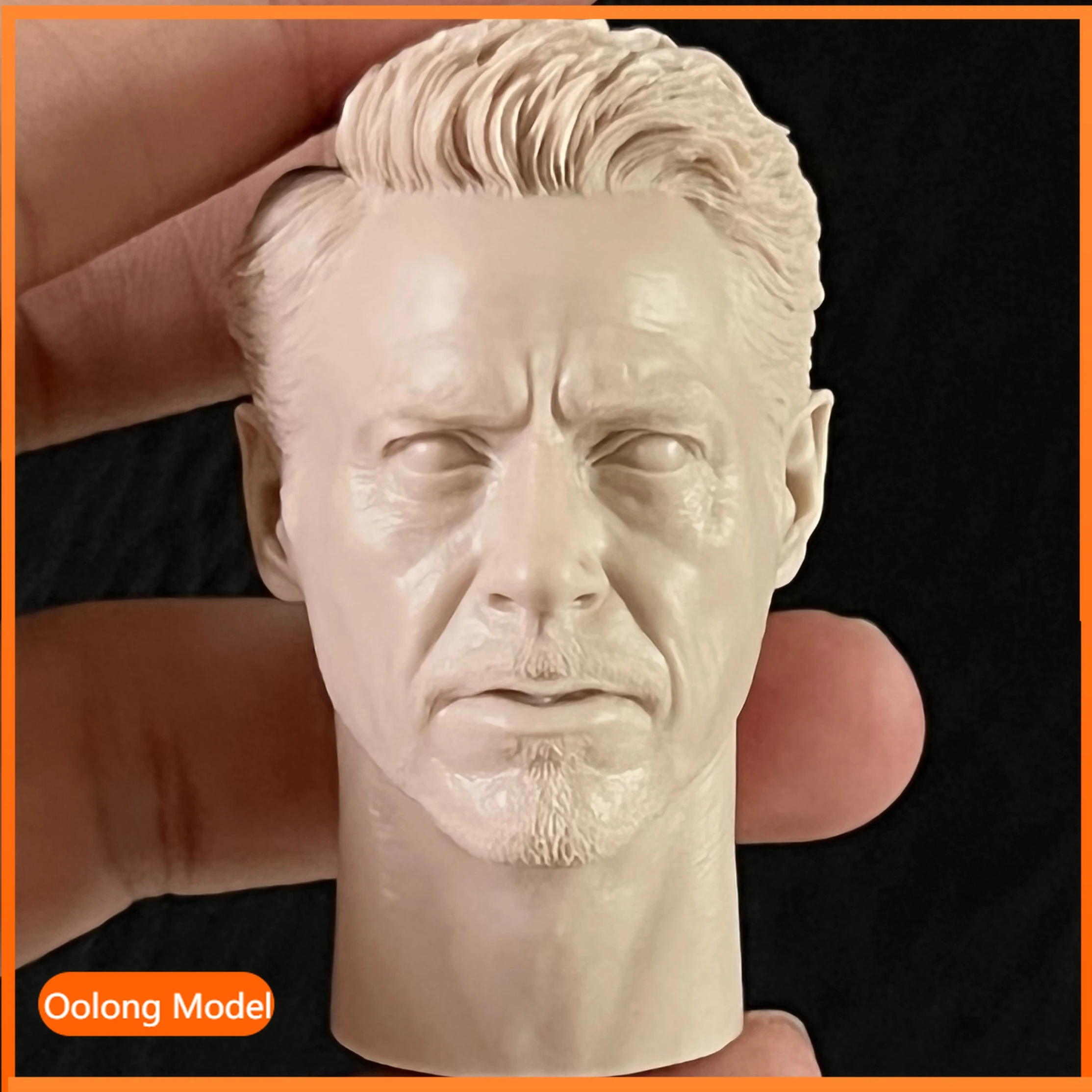 

Неокрашенная голова 1/6 голова 1/6 белая форма Тони Старк резьба головы солдата