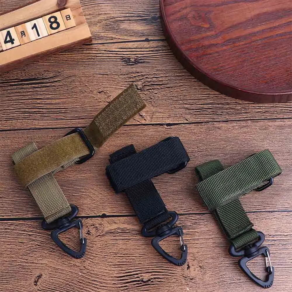 

Portable Gloves Climbing Rope Nylon Camping Hiking Gloves Hook Hanging Buck Anti-lost Work Gloves Safety Clip