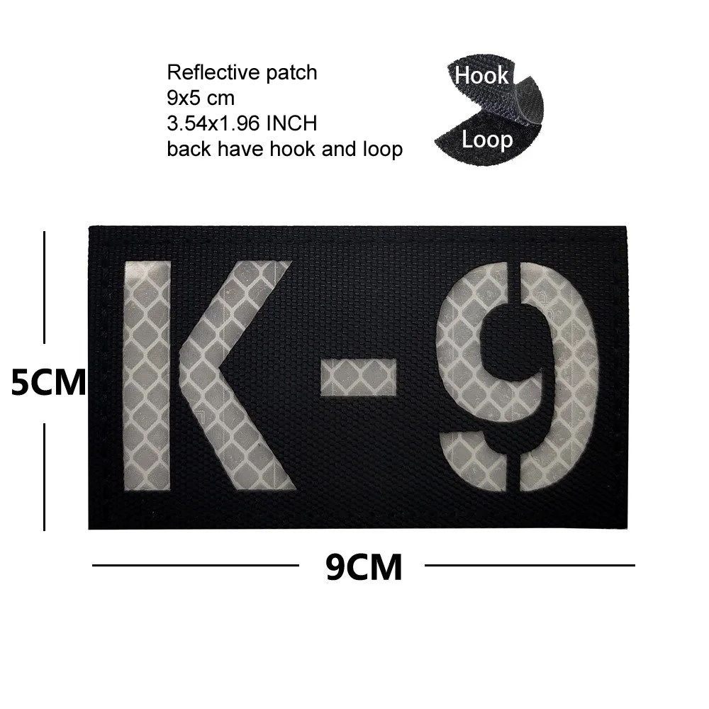 Открытый K9 собачий коготь ИК светящаяся и светоотражающая волшебная повязка на