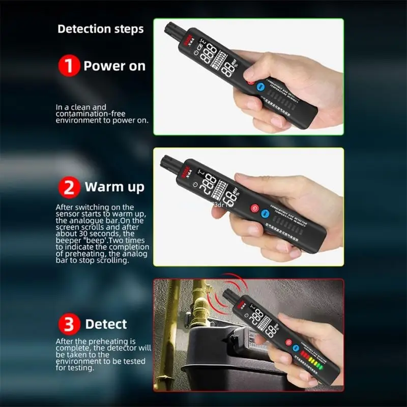 Тип ручки портативный детектор пропана тестер влажности измеритель утечки газа