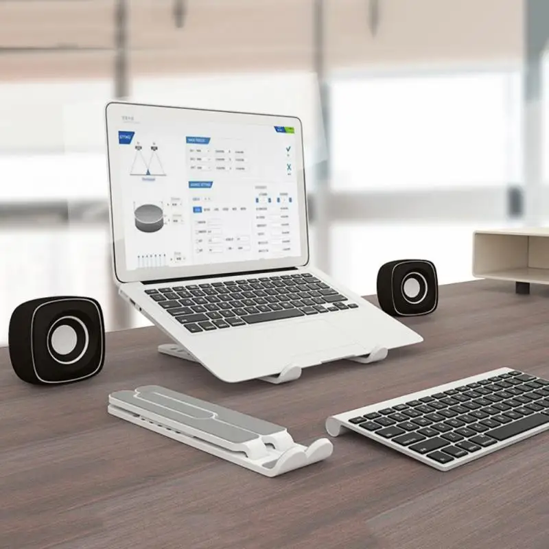 

Adjustable Support Bracket Aluminum Alloy Folding Lifting Cooling Base Bracket Convenient Laptop Stand Computer Stand Portable