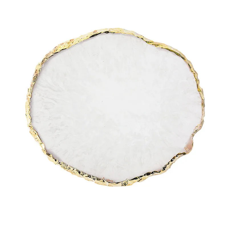 6 цветов Круглый полимер агат камень палитра ногтей демонстрация дизайна полка