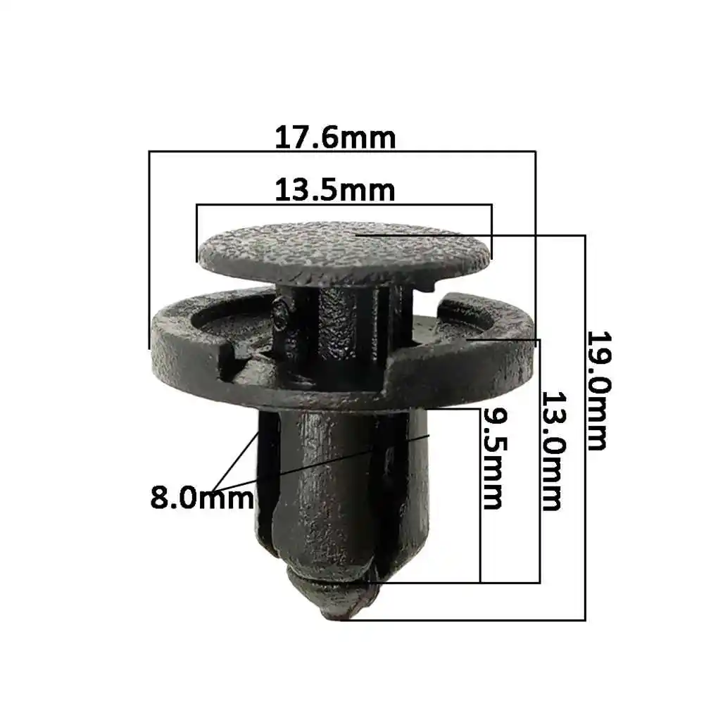 Автомобильный фиксатор бампера, заклепка, фиксатор крышки двигателя, брызговик автомобиля, детали крепления для Nissan