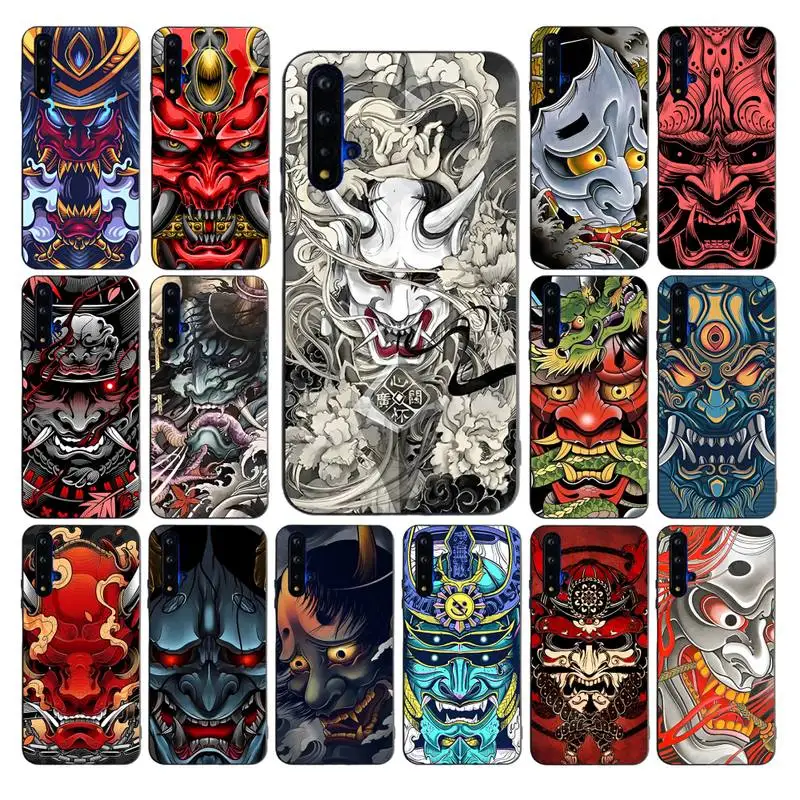 

YNDFCNB Samurai Oni Mask Phone Case for Huawei Mate 20 10 9 40 30 lite pro X Nova 2 3i 7se