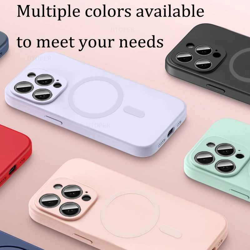 Роскошный жидкий силиконовый однотонный чехол для телефона IPhone 16 15 14 13 12 11 Pro Max Plus