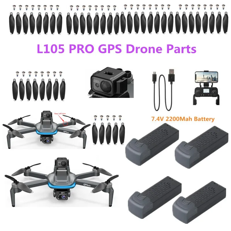 Радиоуправляемый квадрокоптер L105 Pro 7 4 В 2200 мА · ч