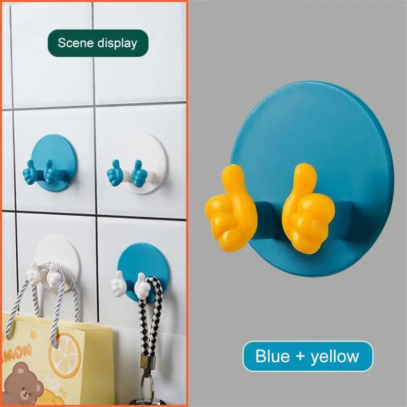 

2Pcs Silicone Thumb Wall Hook Cable Management Wire Organizer Hooks Hanger Clip Keys Tower Power Plug Storage Kitchen Barthroom